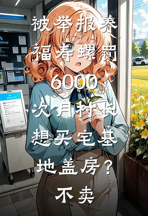被举报养福寿螺罚6000，次月村长想买宅基地盖房？不卖