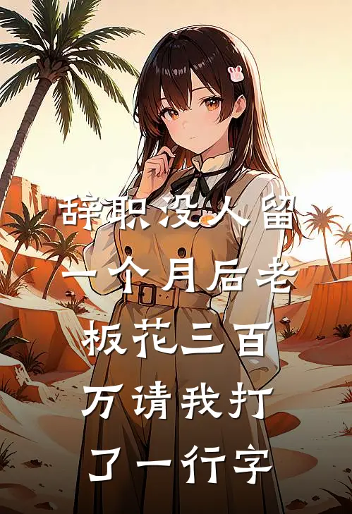 辞职没人留，一个月后老板花三百万请我打了一行字