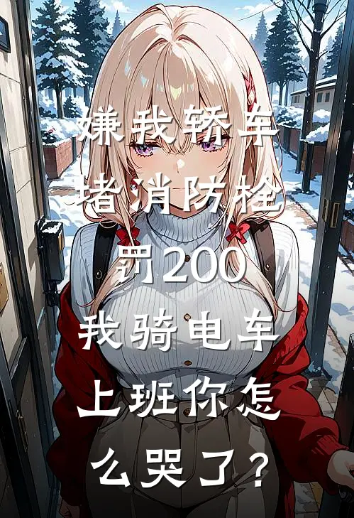 嫌我轿车堵消防栓罚200，我骑电车上班你怎么哭了？