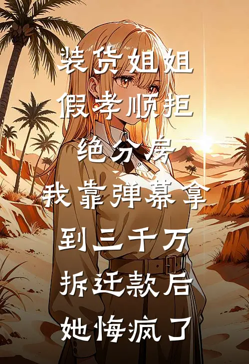 装货姐姐假孝顺拒绝分房，我靠弹幕拿到三千万拆迁款后她悔疯了