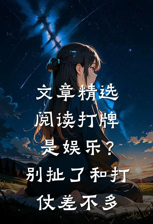 文章精选阅读打牌是娱乐？别扯了，和打仗差不多