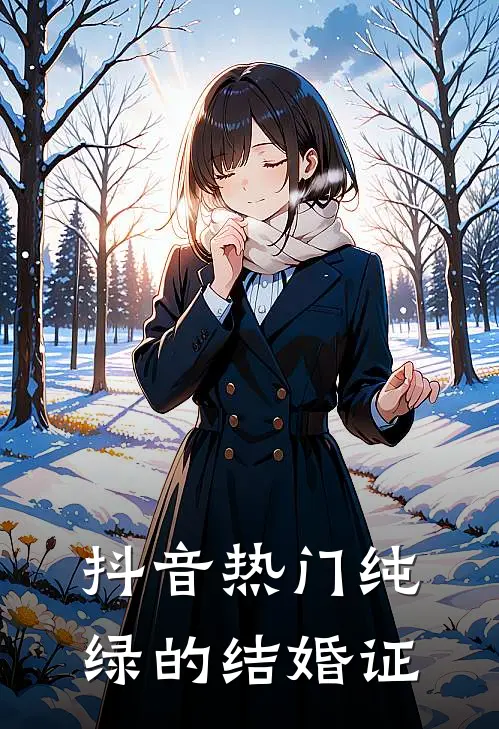 抖音热门纯绿的结婚证